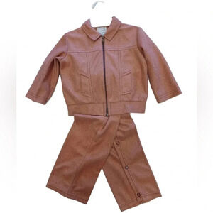 Charming Originals NWT  Vintage 2 Piece Suspender Pants and Jacket Size 24M